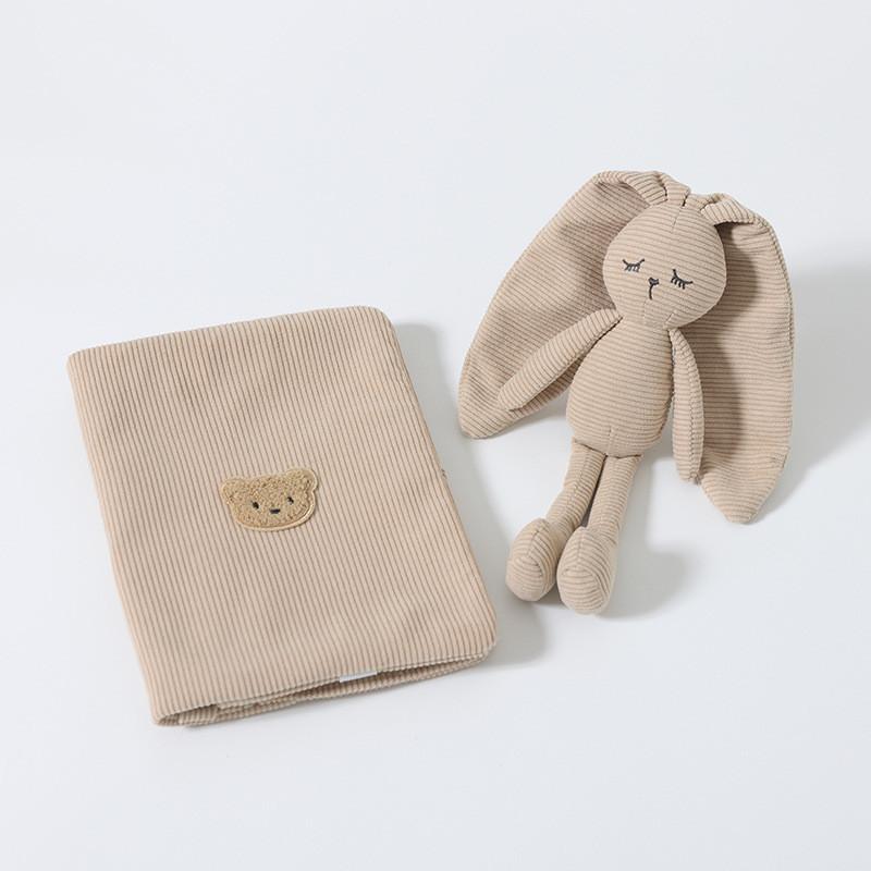 Baby Plush Comforter And Storage Set With Soft Cuddle Toys For Newborns