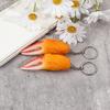 Portachiavi Cibo Finto a Forma di Granchio Regalo per Amico Famiglia Design Decorativo Ideale per l'Essenziale Quotidiano