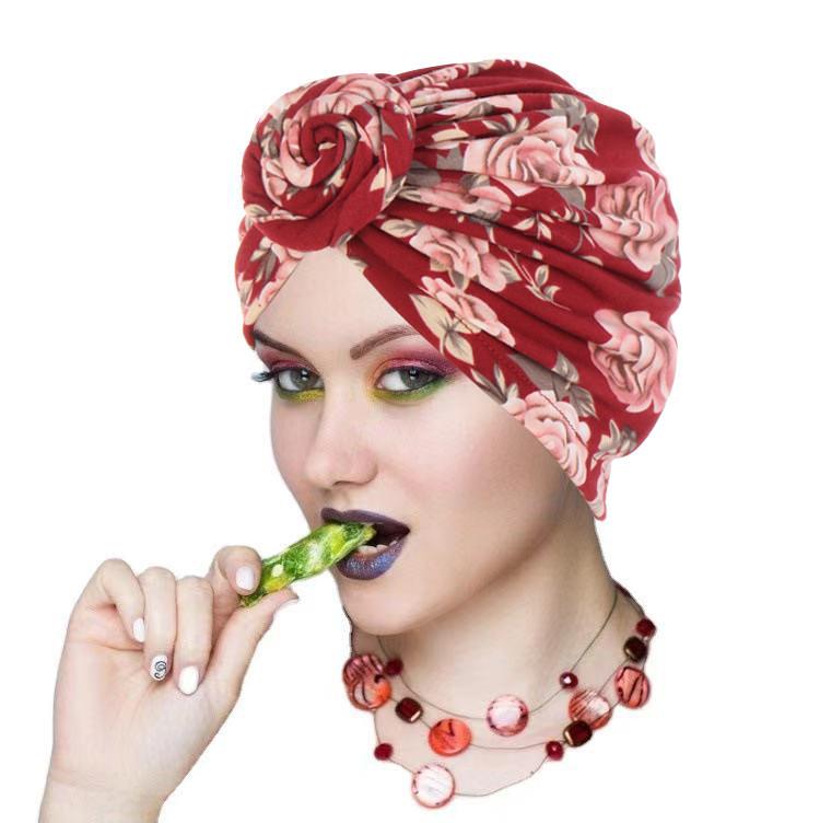 Polyester Spiral Headscarf Cap With Breathable Design For Fashionable Winter Wear