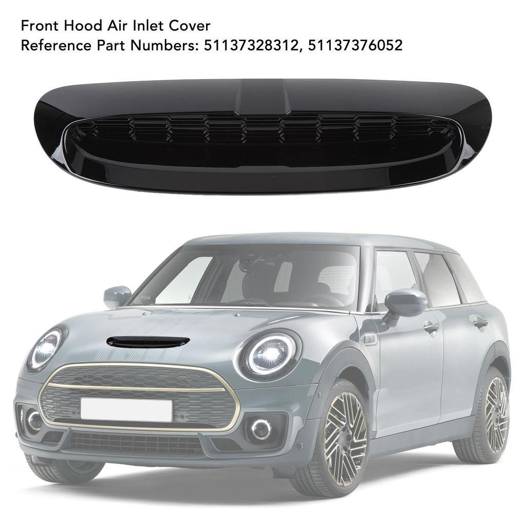 Hood Bonnet Air Intake Vent Scoop Cover 51137376052 Front Hood Scoop Air Inlet Cover Grille for S JCW F54 F55 F56 F57 2014-UP