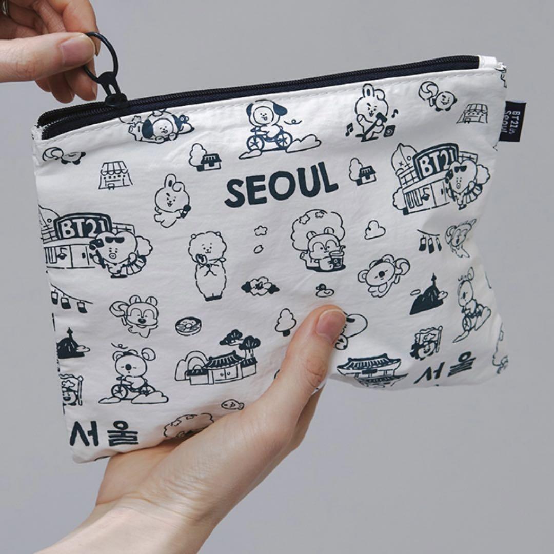 

[USED] Korea exclusive BT21 Seoul edition pouch seoul