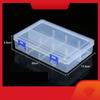 Earring Storage Box Container 8 Grids Adjustable Compartment