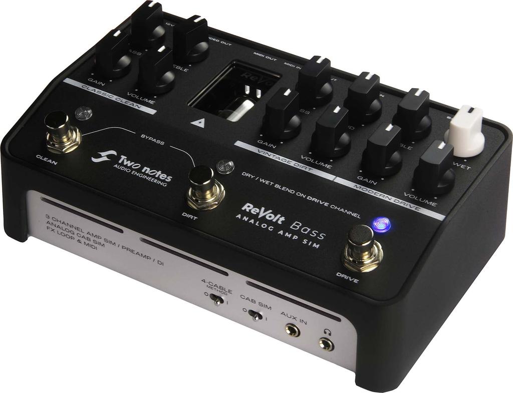 Two notes Analog amp simulator for bass ReVolt Bass regular import [Domestic product]