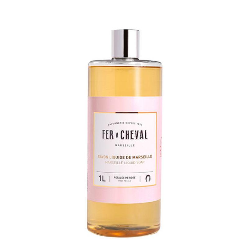 Fer a Cheval Perfumed Liquid Soap Rose Petal 1L Perfumed Liquid Soap Rose Petal 1L
