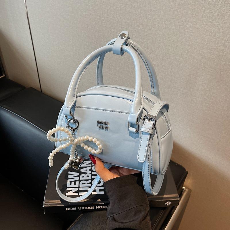 High-end small bag women's new spring and summer versatile messenger bag portable bowling bag