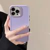 Plating Lens Iphone16 Suitable for 17promax IPhone Case 14 Silicone 11 Simple Solid Color 13