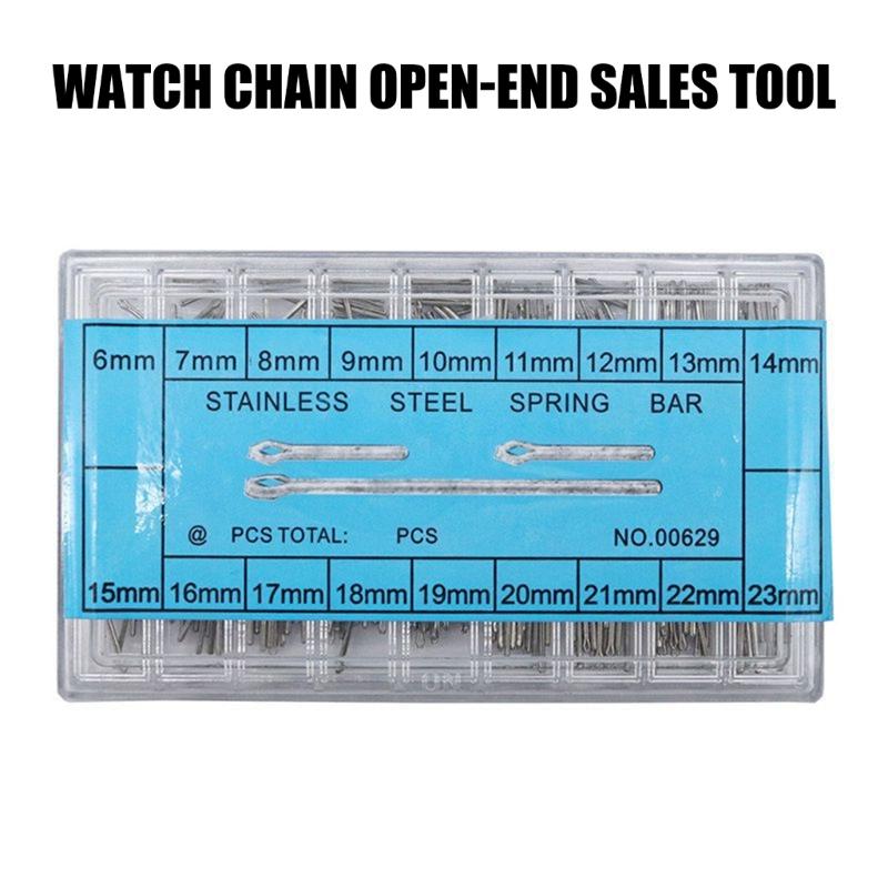 270Pcs 6-23mm Watch Band Link Cotter Pin Assortment Stainless Steel Watch Bracelets Pin Kit for Watchmaker Repair