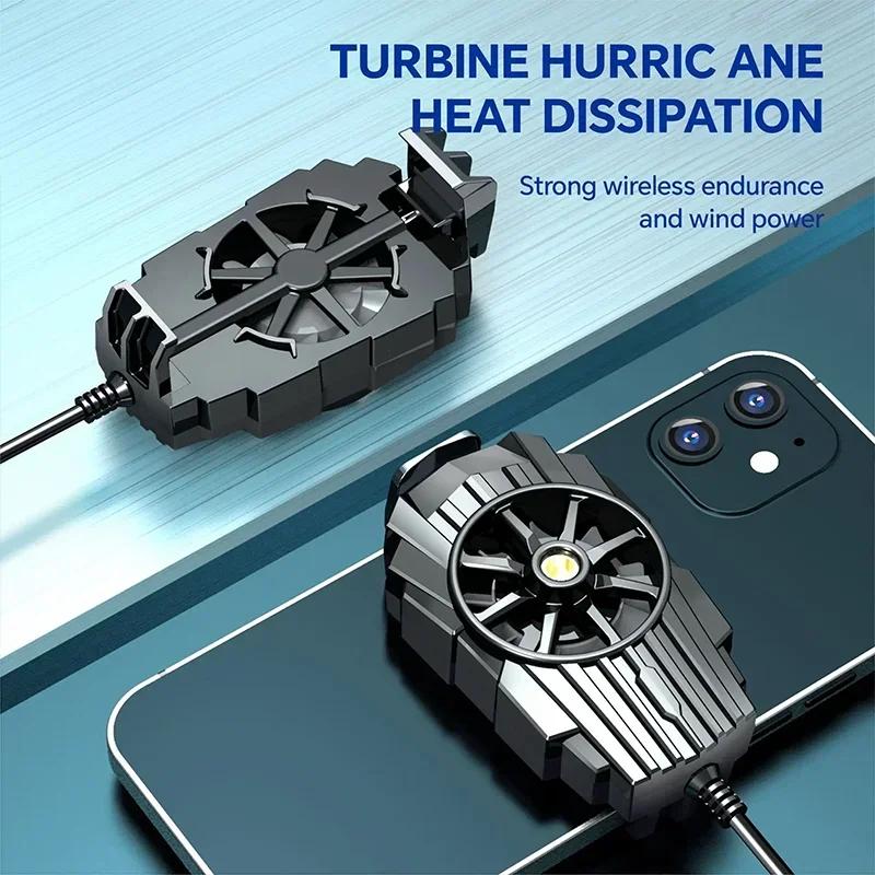 New Mini Cooling Fans For Mobile Phone Silent Cooler Cell Phone Gaming Radiator Game Cooler Portable Cooling Fan