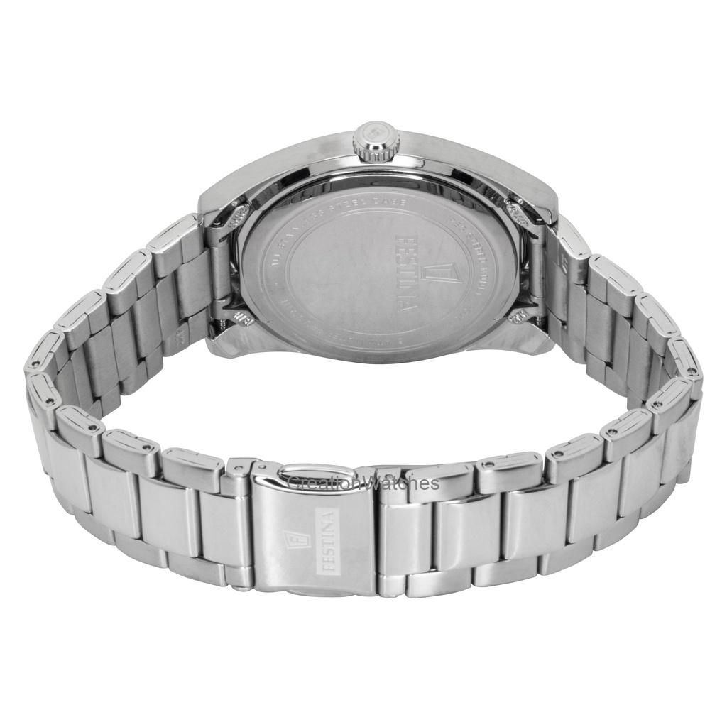 FESTINA Classic Stainless Steel Grey Dial Quartz F20707-3 Men's Watch