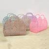Large-Capacity Bag Hollow Jelly Portable Tote Bag Reusable And Easy Clean Basket