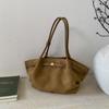 Large Capacity Vintage Suede Fashion Commuter Simple Autumn Shoulder Portable Tote Bag