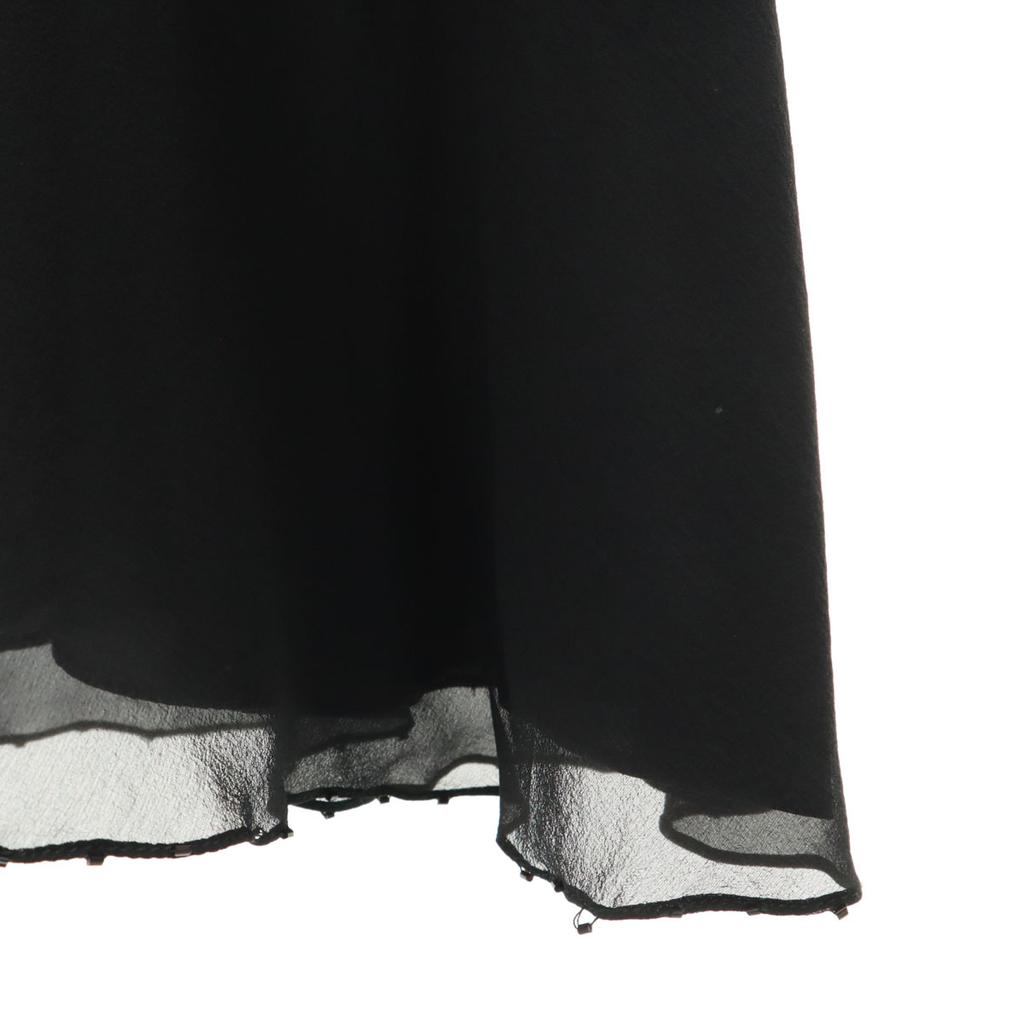 GRACE CONTINENTAL Seide Ärmellos Mini Kleid 36 schwarz Damen Gebraucht