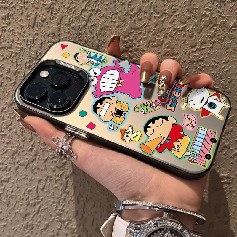 Applicable iPhone11/12/13/14 Promax15 Huawei cute fun cartoon crayon small new phone case