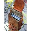 Leather Bag Goat Vintage Backpack Laptop Rucksack Genuine Travel Brown Men's New