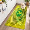 Flannel Kitchen Mat Norwich City Football Soft Area Rug Non Slip Floor Carpet Home Decoration