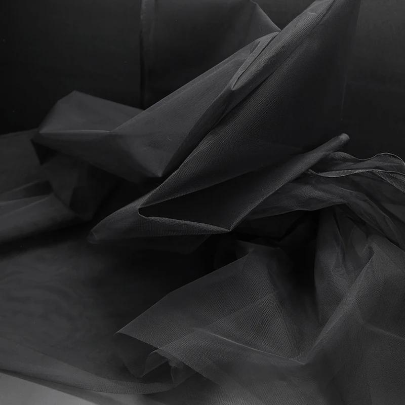 100x160cm Hard Tulle Mesh Fabric for DIY Wedding Dress Skirt Yarn Cloth Decoration Fabric by Per Meter Polyester Stiff Mesh