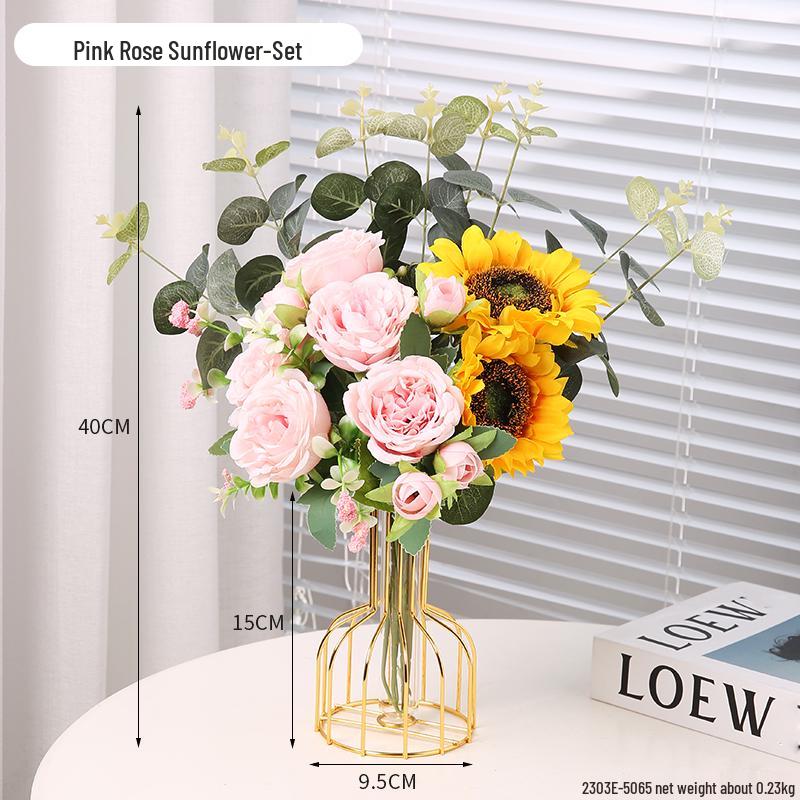 Minimalist Transparent Glass Vase for Creative Flower Arrangements In Living or Dining Rooms
