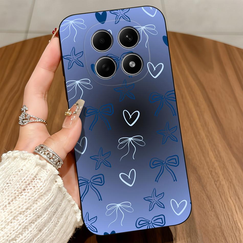 Cute Cats Cover For Poco M8 Pro 5G Phone Case Soft Protective Black Funda For Poco M 8 M8Pro Untra Thin Durable Back Covers Capa