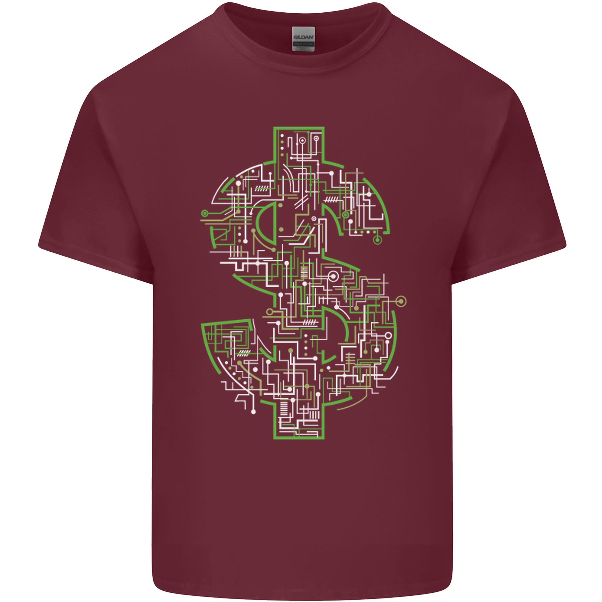 Electric Dollar Sign Crypto Unisexs Light Cotton TShirt S