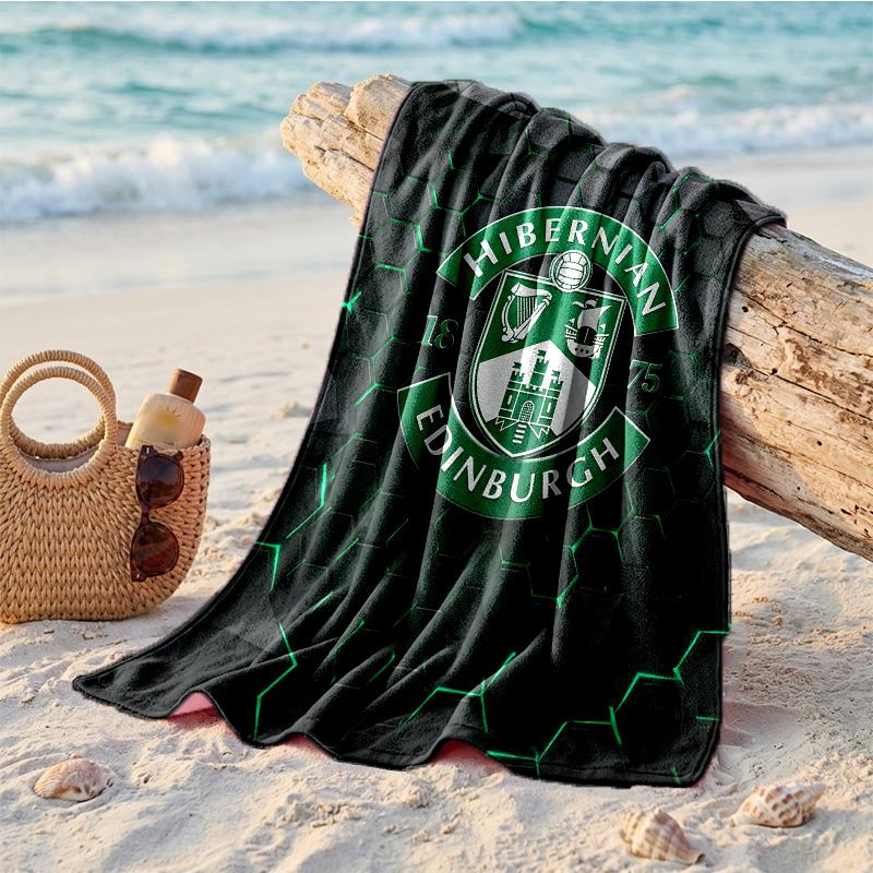 Asciugamano da Spiaggia in Microfibra Hibernian FC Asciugatura Rapida Assorbente Grande per Spiaggia Nuoto Viaggio