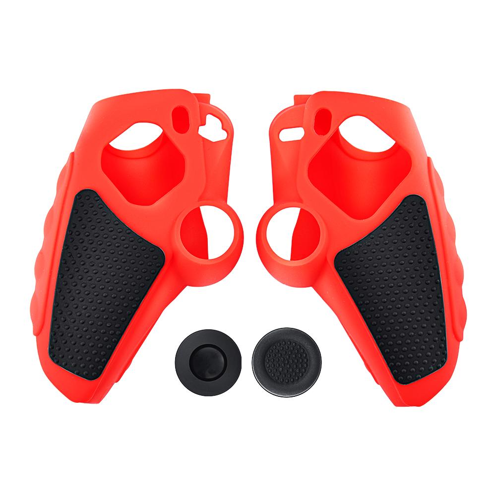 For Sony PlayStation 5 Controller Case Silicone Protective Cover with Joystick Caps