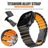 Luxury Titanium Metal Silicone Strap For Apple Watch Ultra 3 49mm 11 10 46mm Men Bracelet Strap For iWatch 9 8 7 6 5 4 44mm 45mm