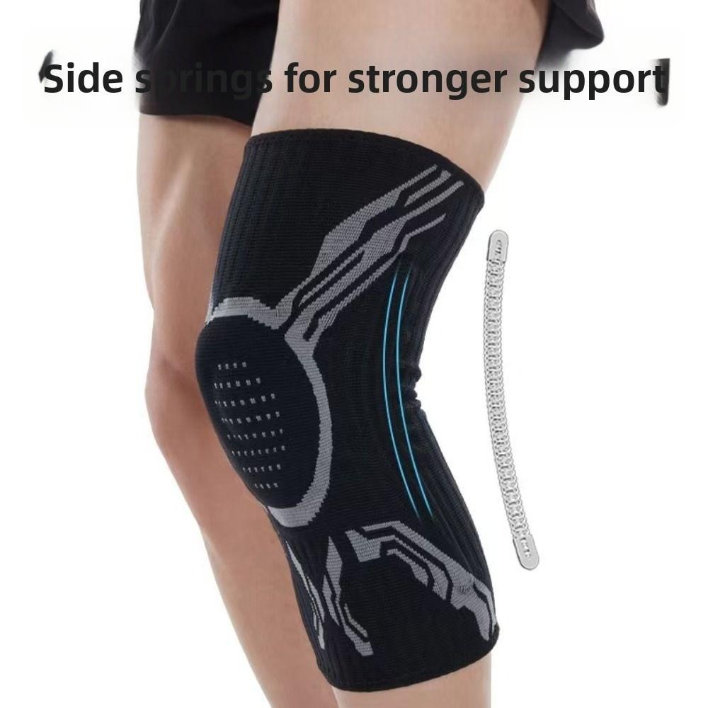 Spring Support Sports Knee Brace With Compression Knob Patella Protector For Sports Running