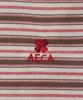 AECA Stripe Half Sleeve Tee-Brown