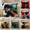 Dark Japanese Anime AAttack On Titan Cushion Cover Pillowcase Antidustmite living Room Sofa Decor Cushion Room