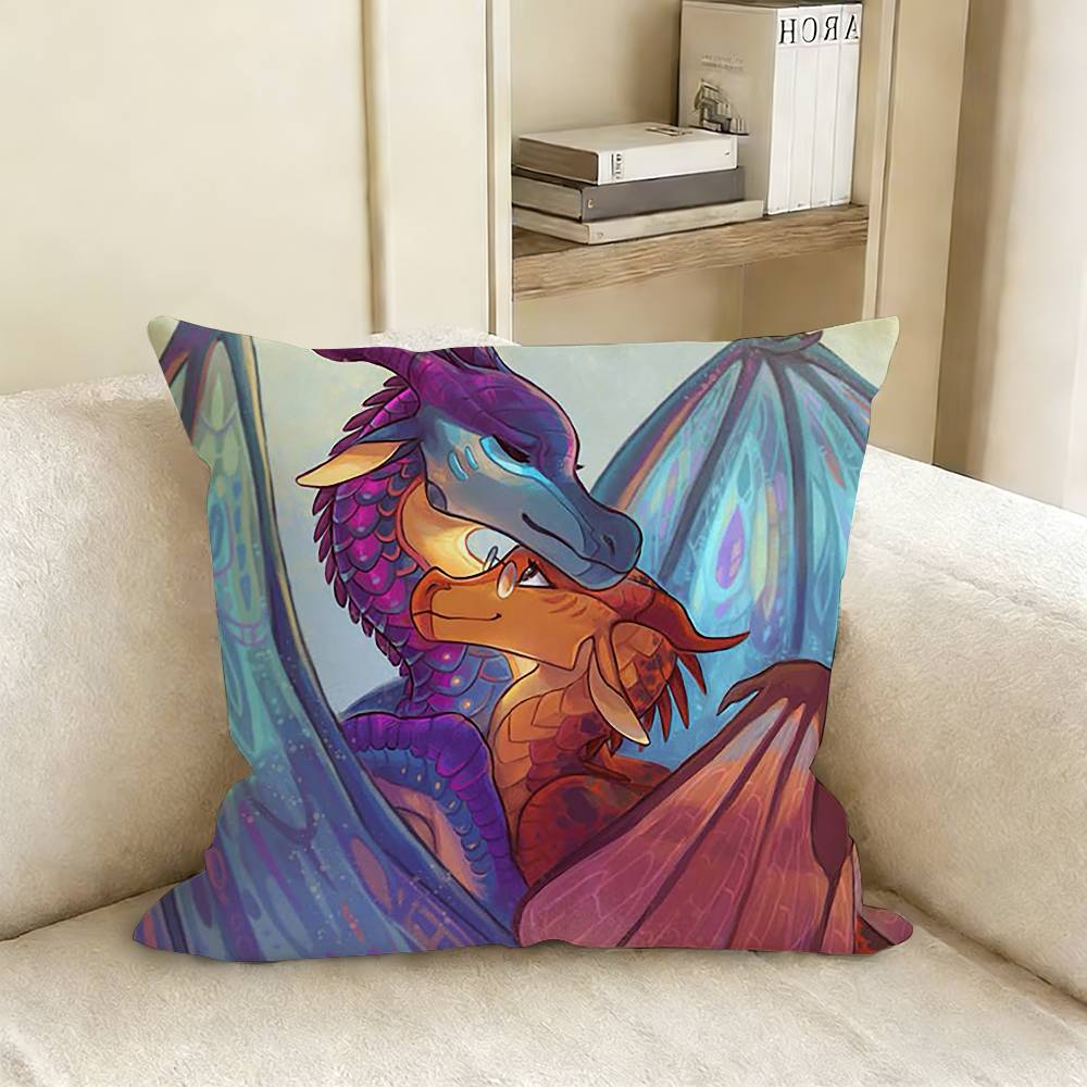WWings of FFire Dragon Pillow Case Living Room Sofa Cushion Cover Suitable For Home Bedroom Room Decoration