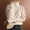 Chic High-Neck 3D Diamond Knitwear for Women - Spring/Autumn 2026 Design