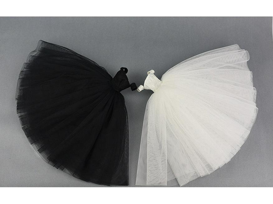 30CM Ankleidepuppe - Supermodel FR2 Stil mit bauschigem Feenprinzessin Hochzeitskleid