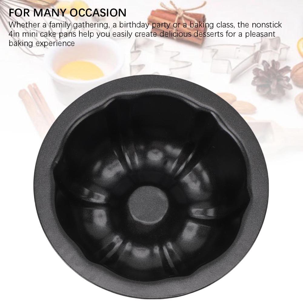 4pcs Chrysanthemum Pumpkin Cake Pans Round Shape Kugelhopf Mold Fluted Baking Cake Pans  Baking