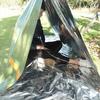 Portable Emergency Tent Ultralight 2 Person Triangle Survival Tent Waterproof Windproof Outdoor Hiking Camping Tube Shelter