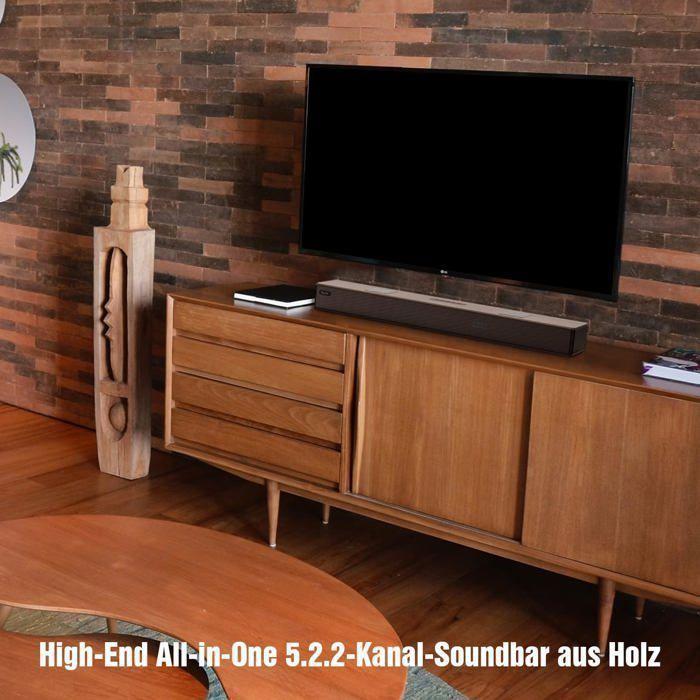 Soundbar - HIWILL - A502 - 400W - Dolby Atmos - Walnoothout met HDMI eARC/AUX