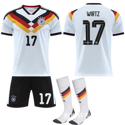 26 US, Canada and Mexico World Cup Jerseys Germany Home Court No. 17 Würtz No. 7 Havertz Football Jersey Jersey