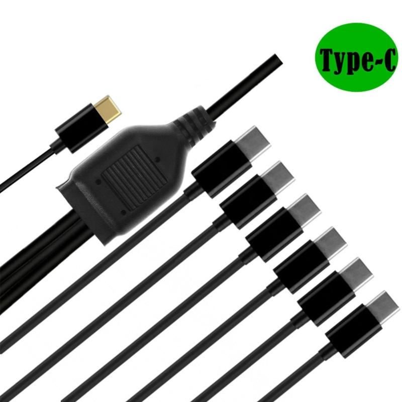 Type-C To Type-C Charging Splitter Adapter Cable 1 To 6 USB C Charging Cable Universal USB C Cable Only for Charging