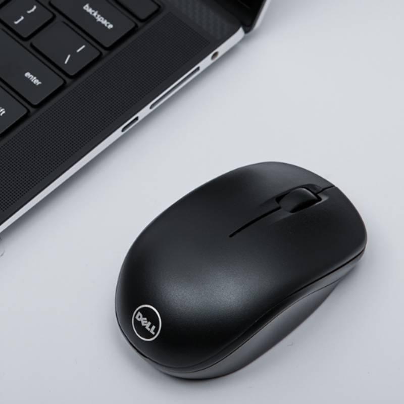 Dell WM126 Kabellose Desktop-Computer-Büro-Energiesparmaus Schwarz