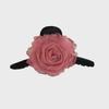 Elegant Rose Shark Clip: Stylish Chinese-Inspired Hair Accessory for Buns