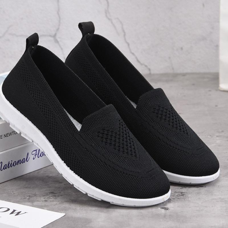 Women Old Beijing Cloth Shoes Soft Sole Casual Flat Shoes Comfort Mom Shoes