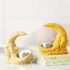 Santa Clause Moon Shaped Silicone Molds For Epoxy Resin Making Candle Tealight Holder Gypsum Ornament Christmas Gift