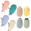 Bath Towel with Painless Scrub Design Three-Finger Separation Easy Grip Exfoliating Mitt Easy To Clean Bath Accessories