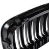 BMW 3 E46 98-01 SEDAN / KOMBI Grilles Between the Headlights (kidneys) Left + Right Set BLACK GLOSSY DOUBLE BAR