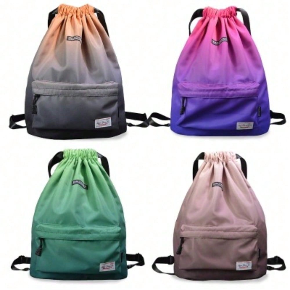 Drawstring Backpack Backpack Men's and Women's Fashion Lightweight Sports Fitness Bag Travel Outdoor Sports Bundle Mouth Bag
