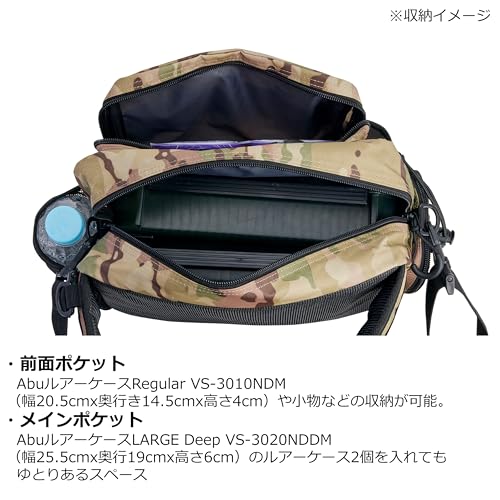 AbuGarcia Angler Hip Bag, Large, Coated Black