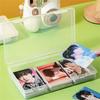 Transparent Idol Photo Storage Box Clear Container Card Collection Organizer  Small Card