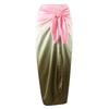 New Swimsuit Solid Color Splicing Popular Metal Buckle Swimsuit European and American One-piece Swimsuit
