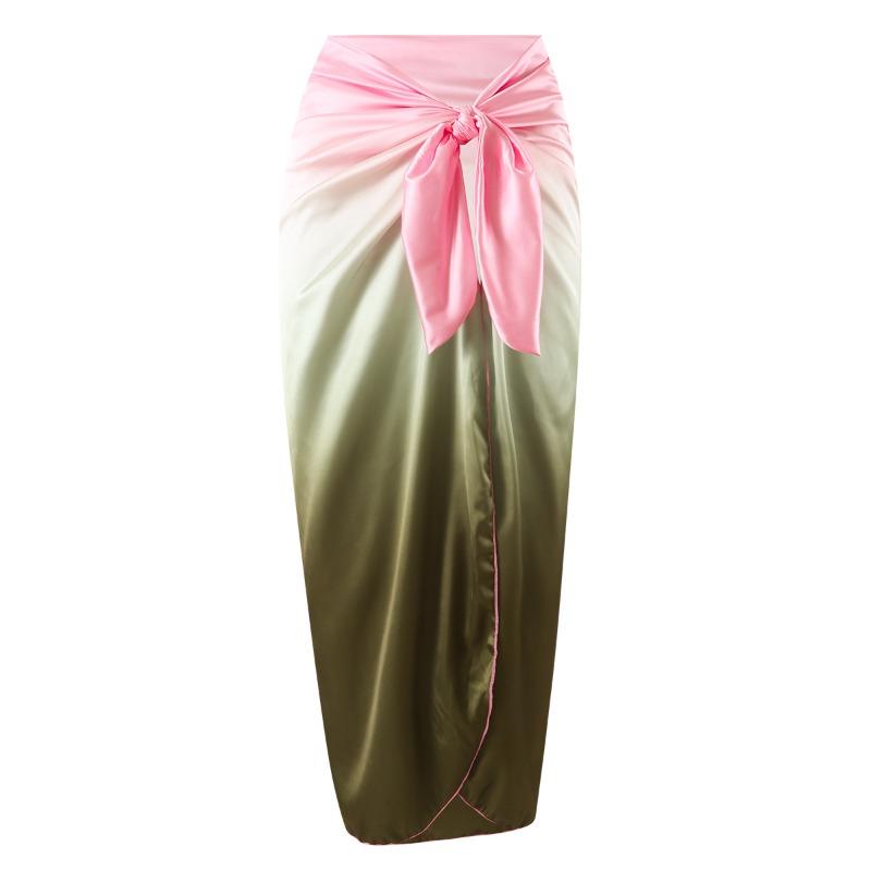 New Swimsuit Solid Color Splicing Popular Metal Buckle Swimsuit European and American One-piece Swimsuit