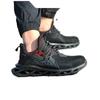 Labor Insurance Shoes Men's Breathable Fly-woven Steel Head Smash-proof Stab-proof Safety Shoes Protective Work Shoes