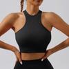 Top Primaverili da Donna Canottiera Corta a Coste per l'Estate Camicie da Donna Casual Elastiche Senza Maniche Camicie Estive da Donna